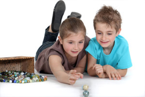 kids playing marble games
